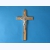 Krzyż metalowy z medalem Św.Benedykta 19,5 cm.Wersja Lux drzewo oliwne